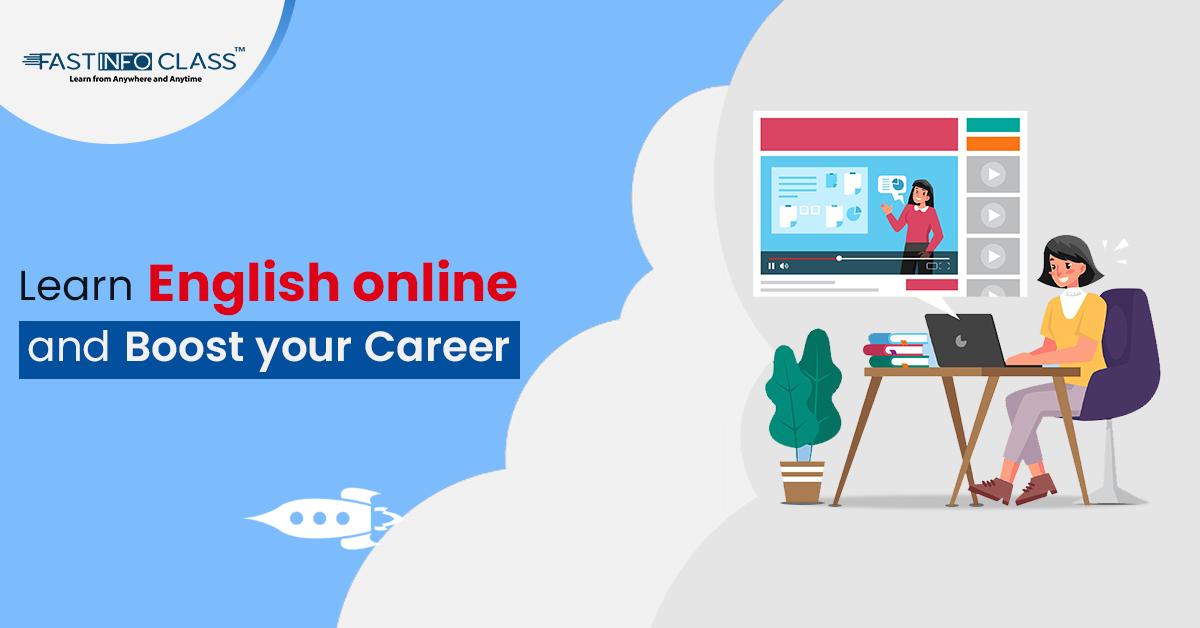 
                    Learn English online and boost your career